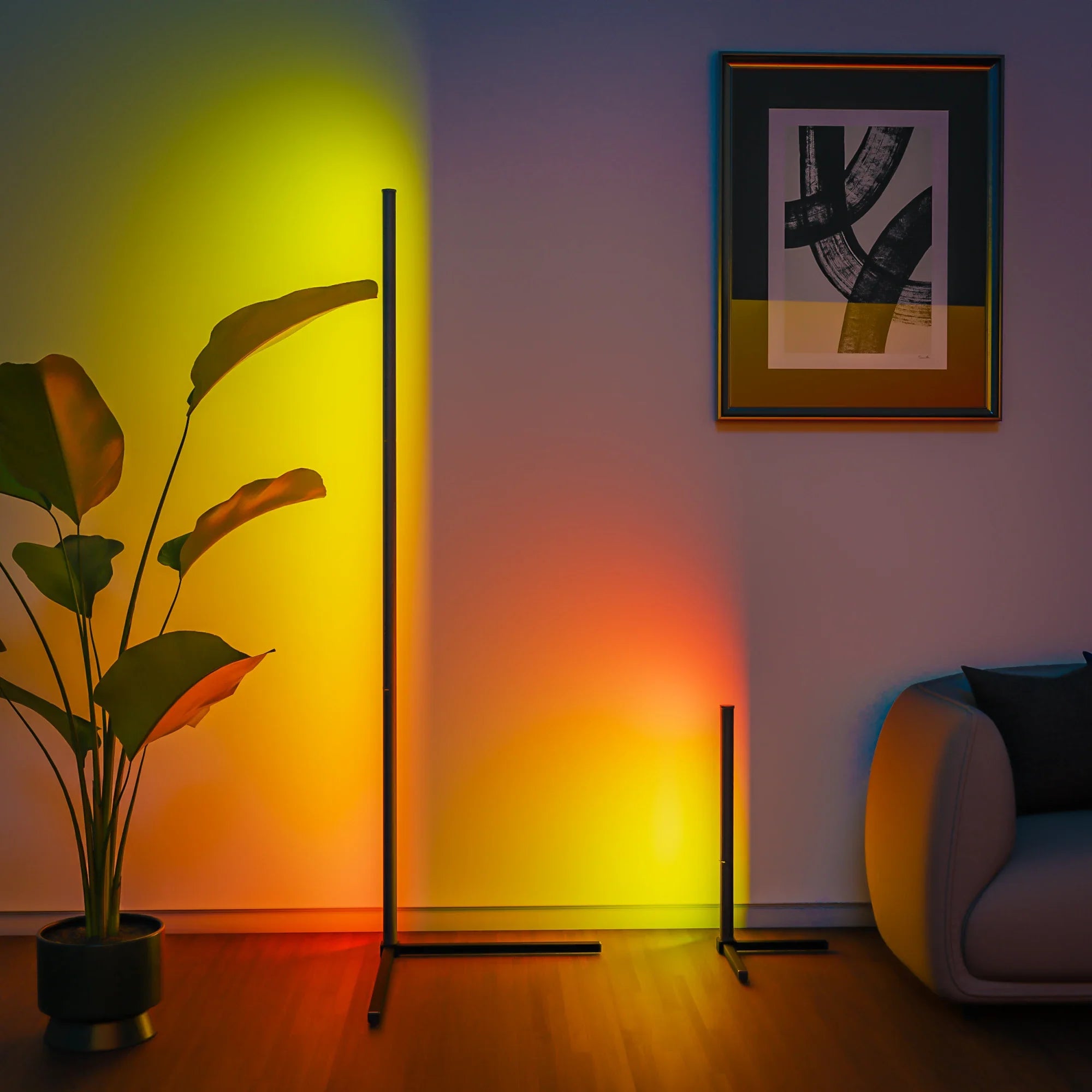 Product Image for Smart RGB Stehlampe - 16 Millionen Farbwechselnde Stimmungslicht, 40CM