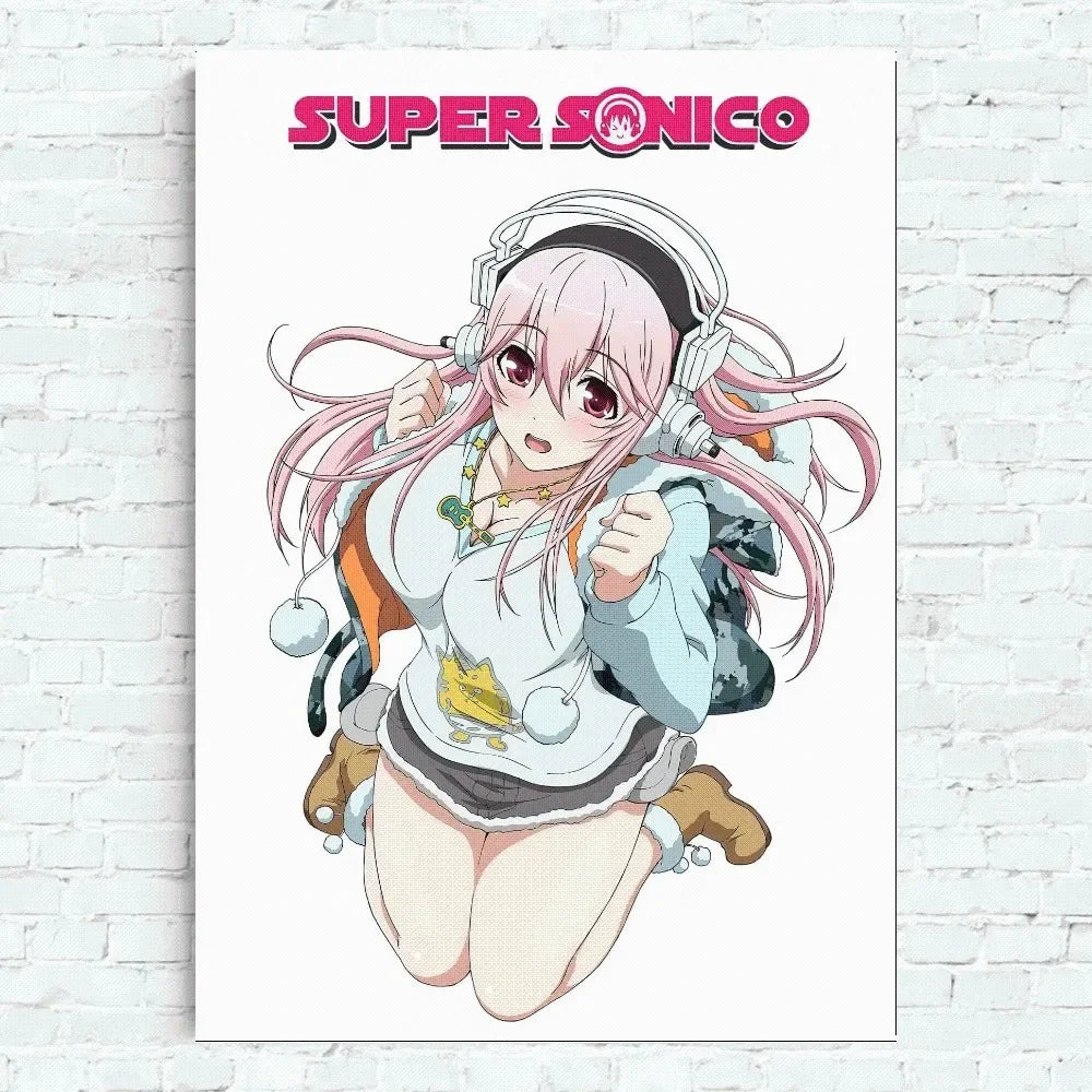 Product Image for Super Sonico anime Poster Home Office Wall Bedroom Living Room Kitchen Decoration Painting, z4 / 42X29,7cm