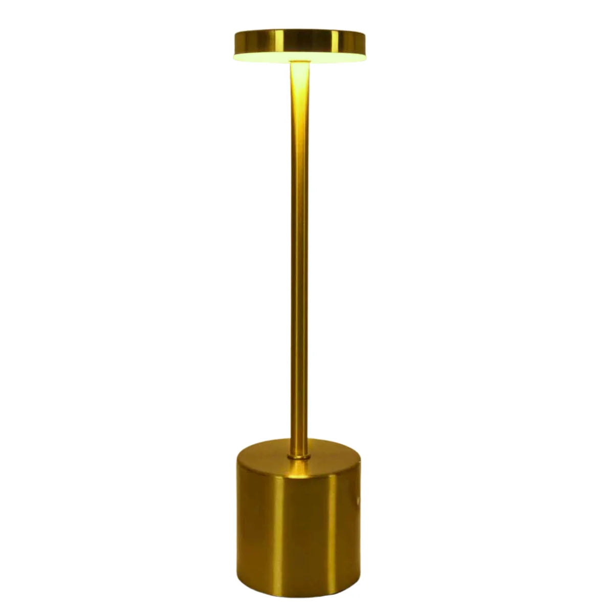 Product Image for Simple LED Rechargeable Touch Metal Table Lamp Three Colors Bedside Creative Ambient Light Bar Outdoor Decoration Night Light, Gold / changeable