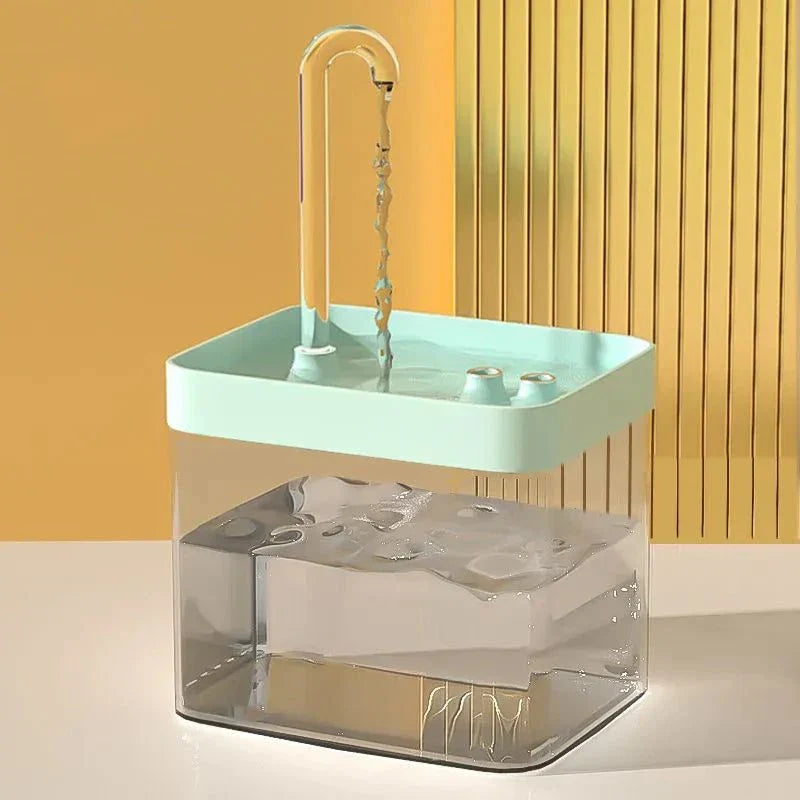 Product Image for Frendorf | Ultra-leise Haustier-Wasserbrunnen mit intelligenter Filtration - 1,5 l Edelstahl, PET-Material Blau / USB-Stecker