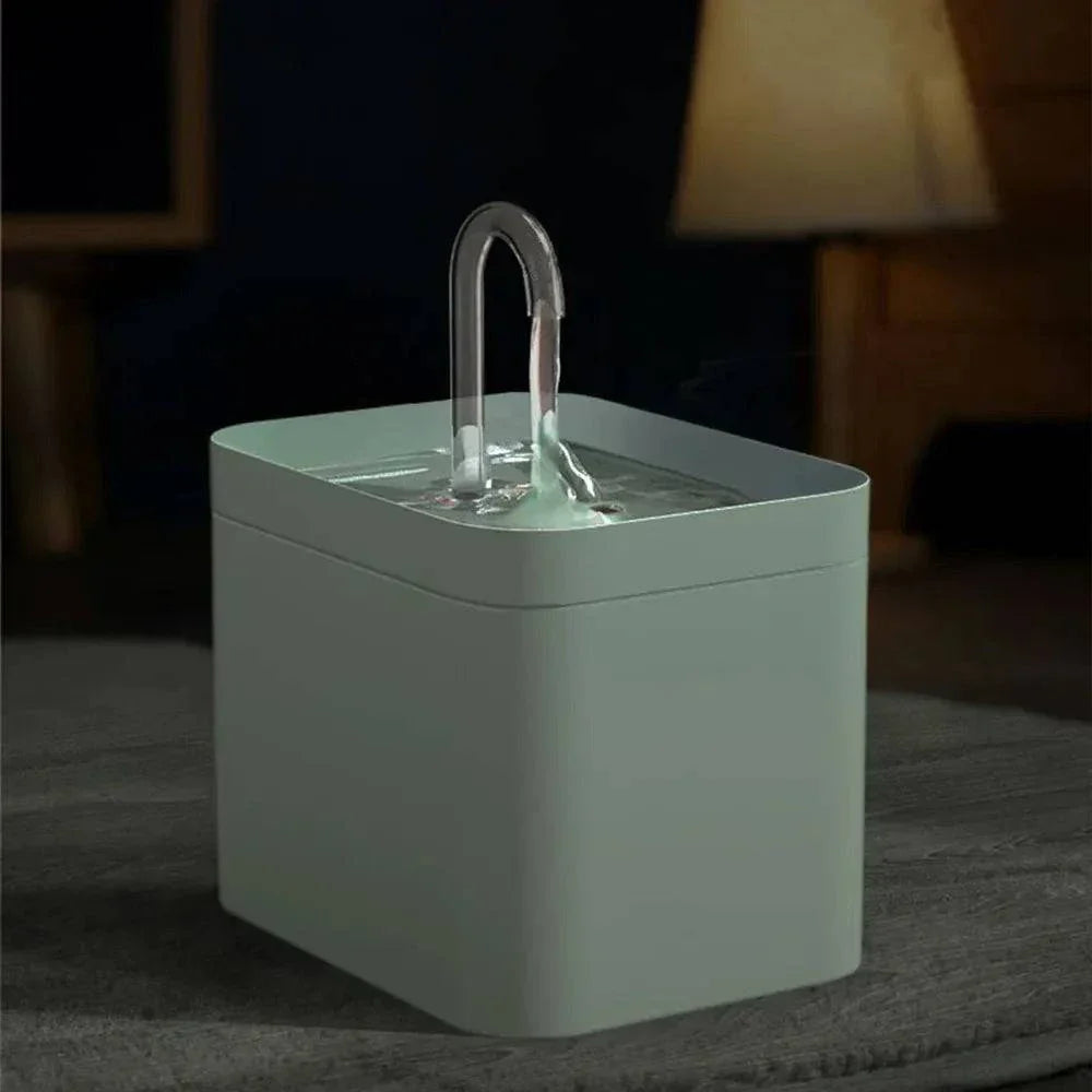 Product Image for Frendorf | Ultra-leise Haustier-Wasserbrunnen mit intelligenter Filtration - 1,5 l Edelstahl, Grün / 220V EU Stecker