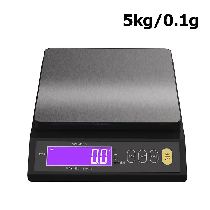 Product Image for Frendorf | 5 kg/0,1 g und 10 kg/1 g digitale elektronische Küchenwaage, LCD-Display, voll wasserdichtes Edelstahl-Waagetool zum Backen, 5kg 0.1g