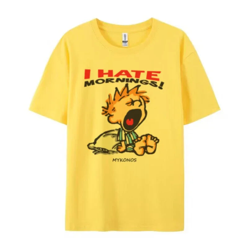 Product Image for Ich hasse Morgen T-Shirt, Gelb / XL