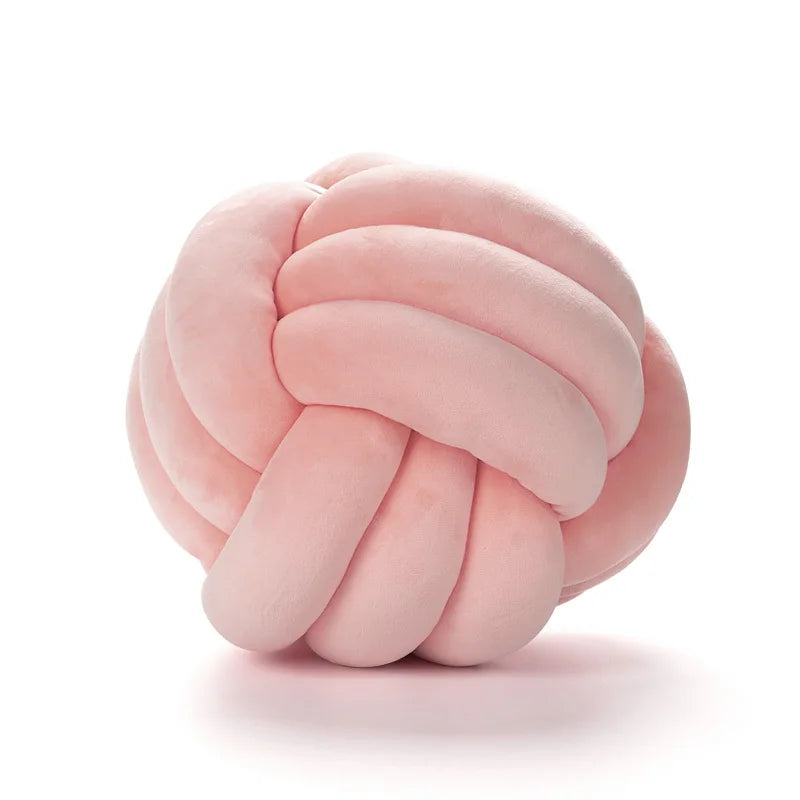 Product Image for Plüsch Knotenkissen (Samt), Knoten Pink / 28cm
