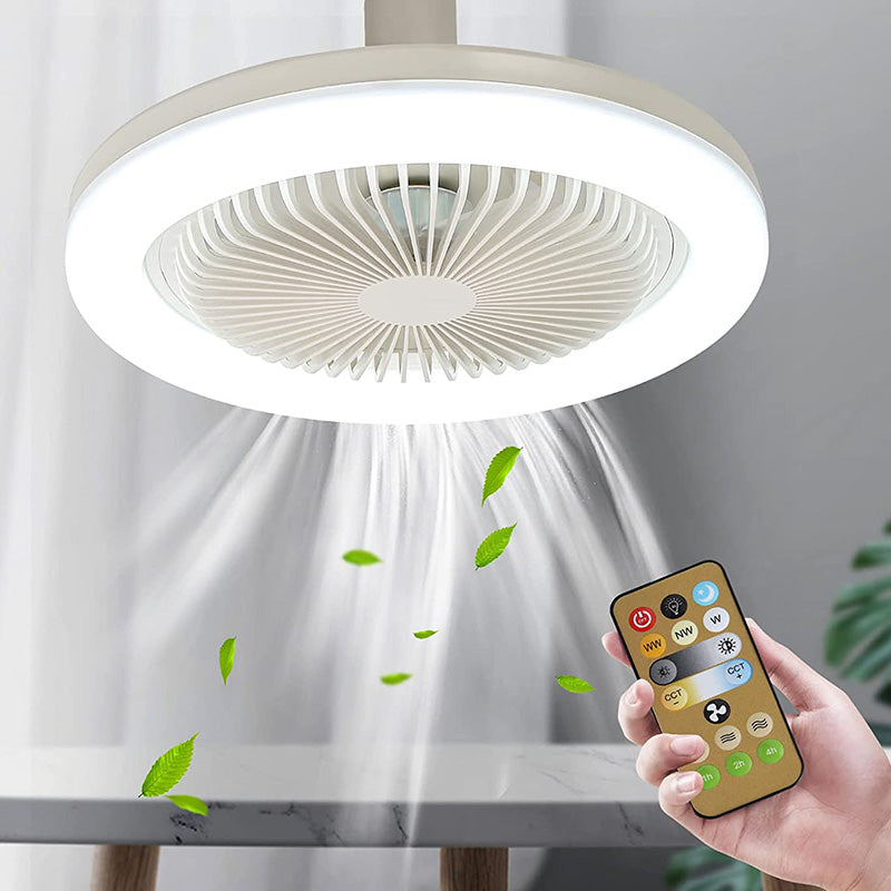 Product Image for Energieeffizienter Deckenventilator mit LED Licht & Fernbedienung | Geeignet für jede Lampenfassung