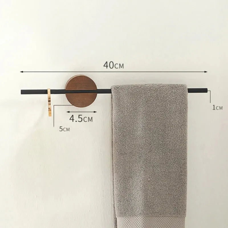 Product Image for Luxuriöser Moderner Handtuchhalter - Zion , Schwarz 40cm