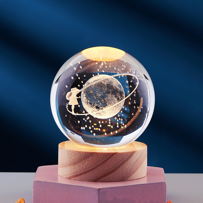 Product Image for Frendorf | 3D Kristallkugel Nachtlampe, Sternenspaziergang / 8CM Einzelkugel