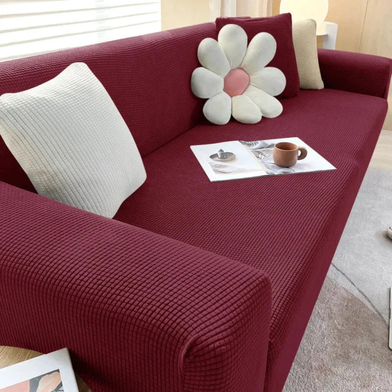 Product Image for Sofahülle aus Jacquard-Stoff - Zion , Wein / (185-230cm)