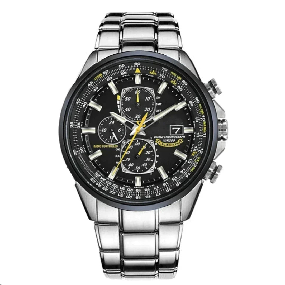 Product Image for Frendorf | ChronoCraft Chronograph | Zeitlose Eleganz, 3-Tasten Stahl-Schwarz