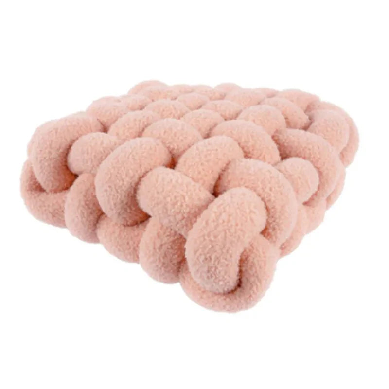 Product Image for Bunt Weiches Nordisches Knotenkissen für Sofa, Rosa / Klein