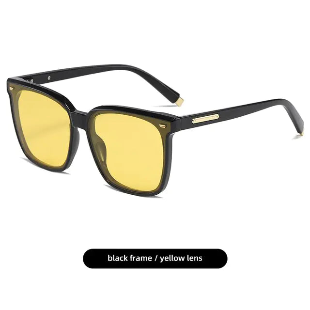Product Image for Frendorf | Designer Polarisierte Sonnenbrillen UV400 Damen, Schwarz Rahmen/Gelbe Linse / Wie gezeigt