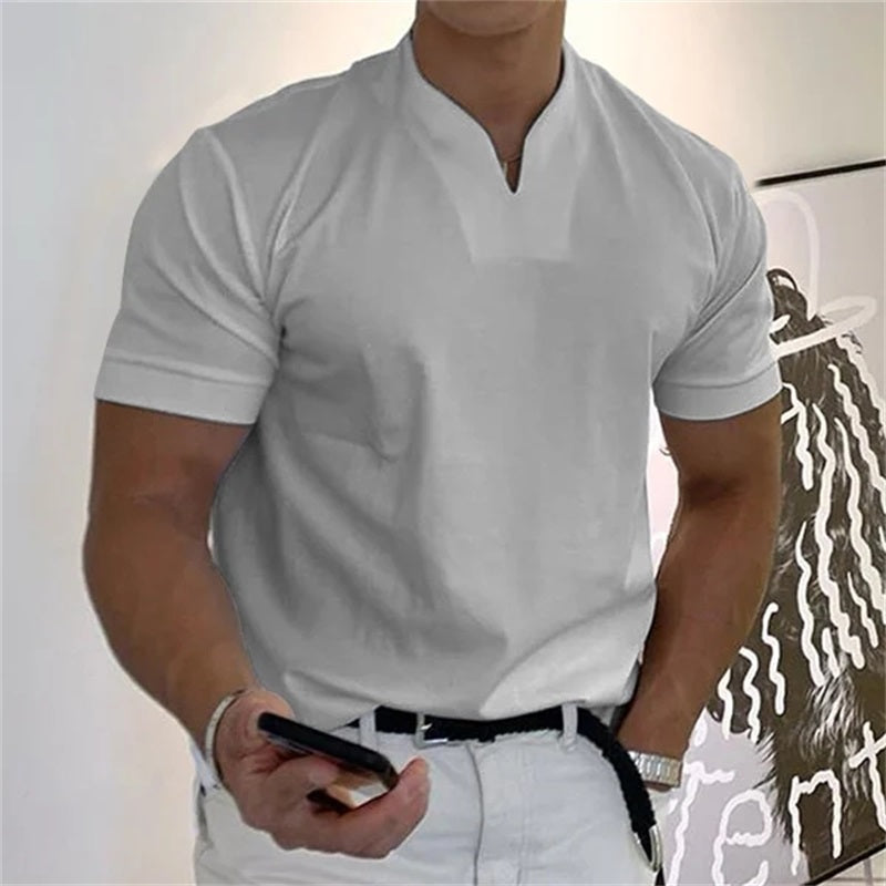 Product Image for Frendorf | Herren Business Kurzarm Fitness T-Shirt, Hellgrau / 4XL