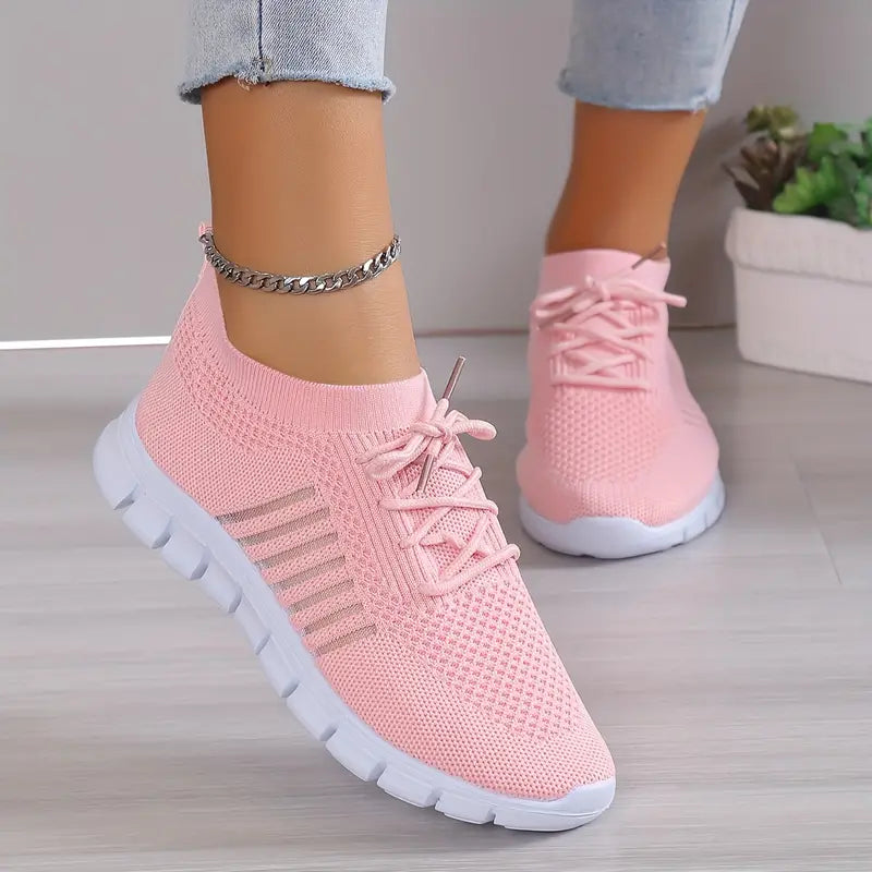 Product Image for Frendorf | Atmungsaktive Schnürsenkel Lauftrainer Turnschuhe, 37 / Rosa