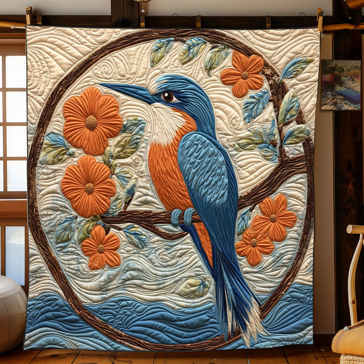 Product Image for Kingfisher Vogel Bettdecke, King - 79"x90"