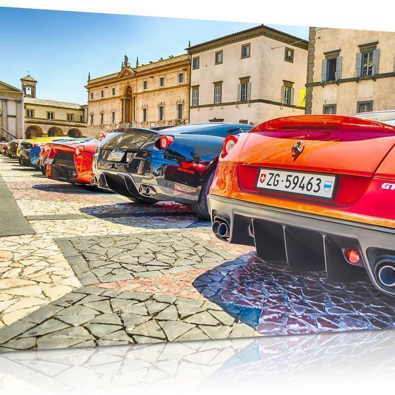 Product Image for Die Ferrari Row Leinwand, 18" x 12"