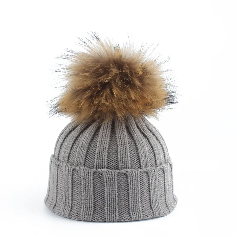 Product Image for Frendorf | Strickwaren Winter Pom-Pom Mütze - Felina, Grau