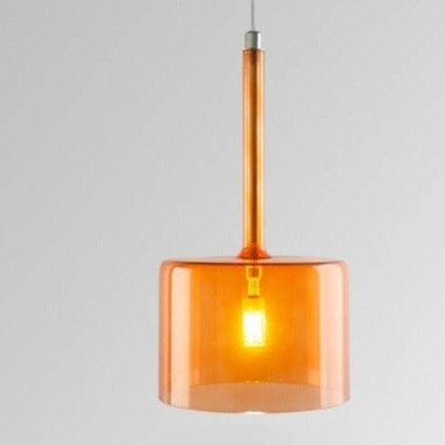 Product Image for Frendorf | AuraGlas Elegante Glas-Deckenleuchte | Esszimmerlampe | Zeitloses Design | Stimmungsvolle Beleuchtung, C Orange / Warmes Weiß