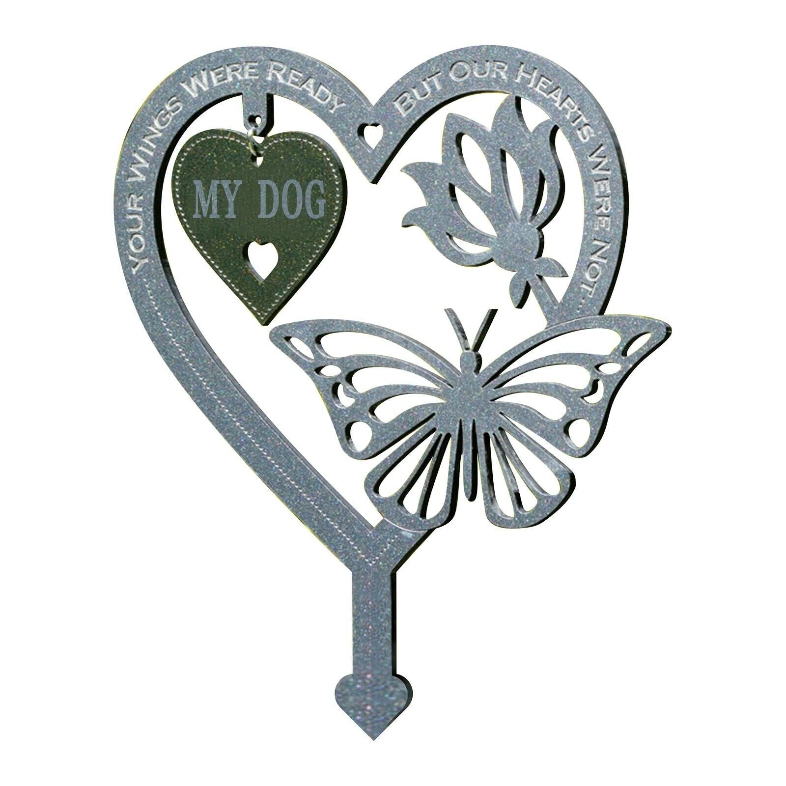 Product Image for Frendorf | Gedenk Geschenk Schmetterlings Ornamente - Garten Gedenktafel, Mein Hund