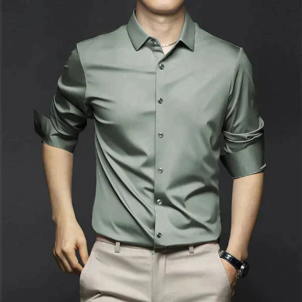 Product Image for Elegantes Bügelfreies Herren Hemd – Pflegeleicht und Stilvoll, Hellgrün / 2XL