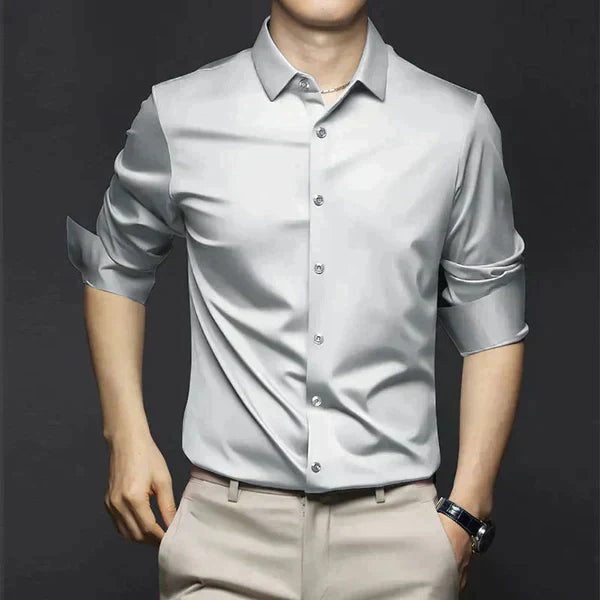 Product Image for Elegantes Bügelfreies Herren Hemd – Pflegeleicht und Stilvoll, Hellgrau / 3XL