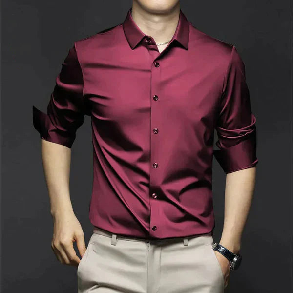 Product Image for Elegantes Bügelfreies Herren Hemd – Pflegeleicht und Stilvoll, Rot / 4XL