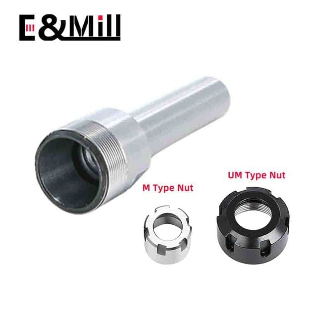Product Image for C6 C8 C10 C12 C16 C20 ER8 ER11 ER16 ER20 ER25 Chuck Tiefbearbeitung Gerade Schaft Verlängerungsstange Spannzange für CNC-Fräsen, China / C10-ER11-100L