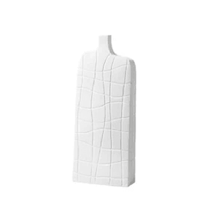 Product Image for Frendorf | Textura Elegante Strukturierte Keramikvasen | Zeitloses Design | Minimalistische Dekoration | Verschiedene Stile, Weiße Flasche