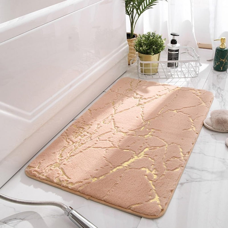 Product Image for Frendorf | Rutschfeste - Elegante Badematte mit Golddesign, Khaki / 40x60CM