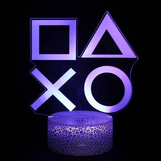 Product Image for Frendorf | GlowGaming 3D LED Lampe | RGB Gaming Dekoration | Stimmungslampe für Spielzimmer & Zuhause, G3 / 16 Farb Crack Basis