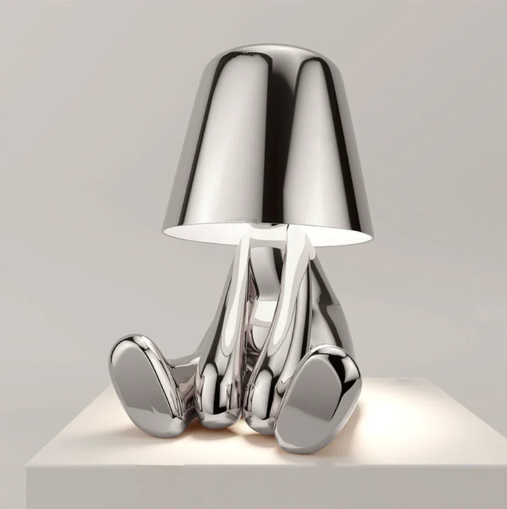 Product Image for Frendorf | LumiArt LED Tischlampe – Moderne und Künstlerische Beleuchtung für Elegante Einrichtung, Silber / Lässig