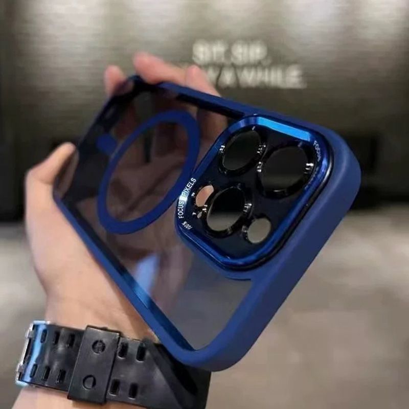 Product Image for Frendorf | Getönte, stoßfeste, magnetische iPhone-Hülle, Blau / iPhone 15
