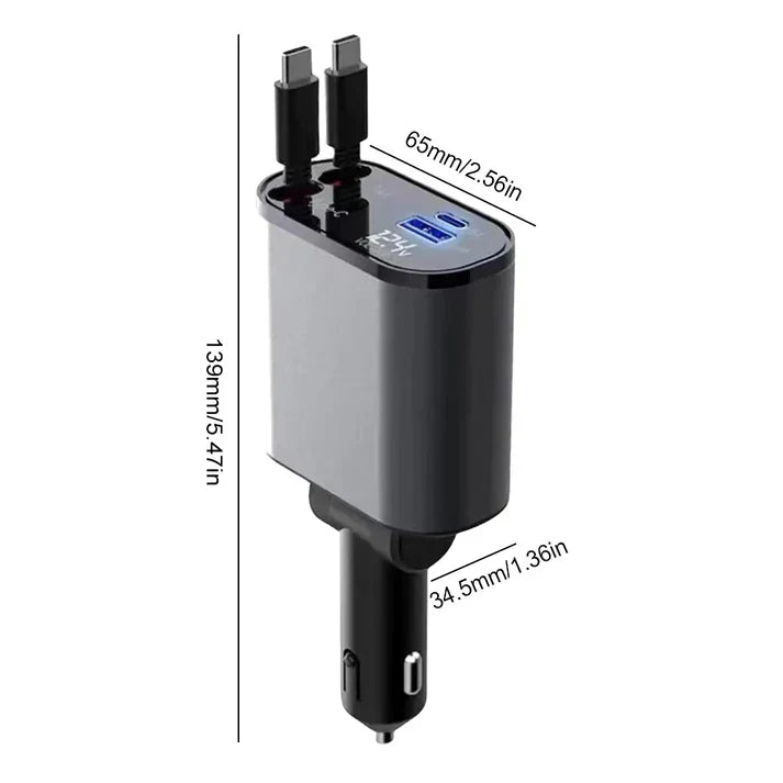 Product Image for Frendorf | Schnellladen Autolader, USB C + USB C
