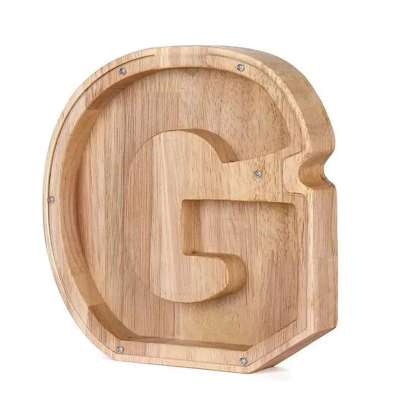 Product Image for Holz Alphabetbuchstaben 'Initial' Sparschwein, G