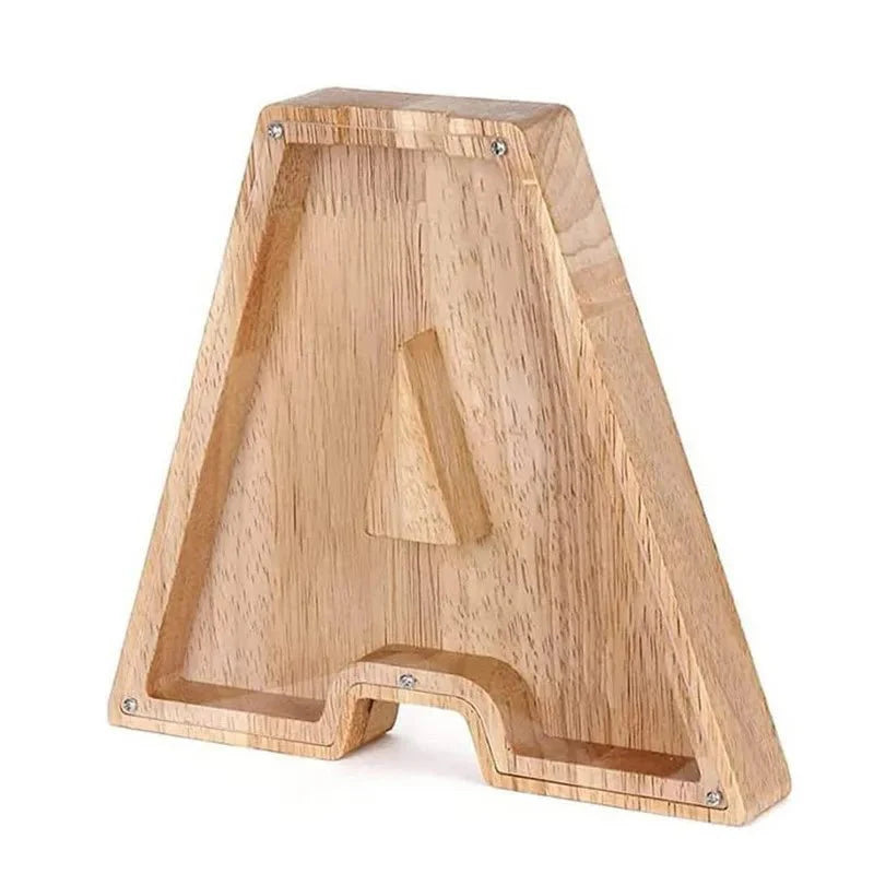 Product Image for Holz Alphabetbuchstaben 'Initial' Sparschwein, A