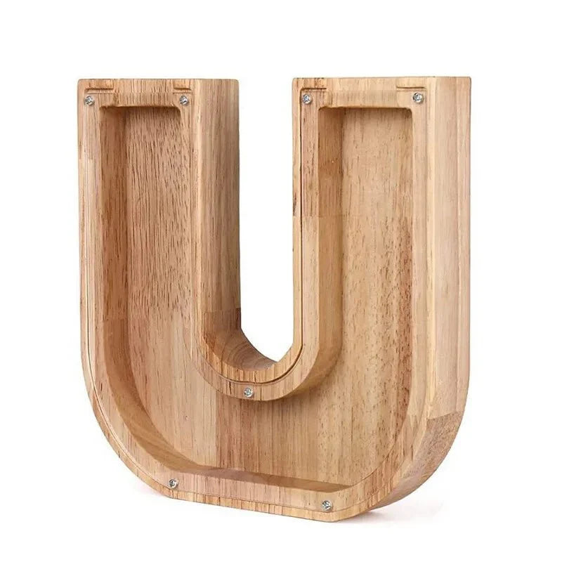 Product Image for Holz Alphabetbuchstaben 'Initial' Sparschwein, U