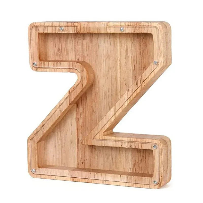 Product Image for Holz Alphabetbuchstaben 'Initial' Sparschwein, Z