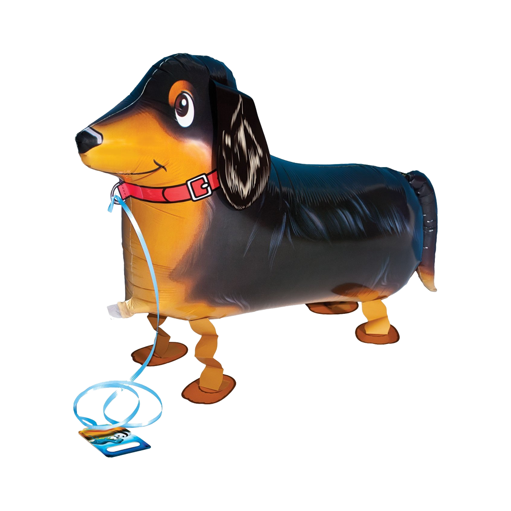 dachshund dog shaped walking balloon, airwalker