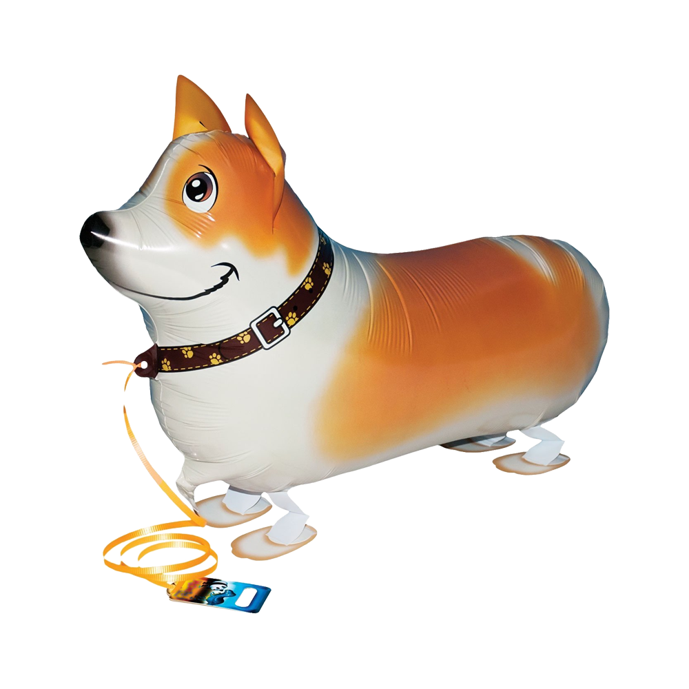 corgi dog shaped walking balloon, airwalker