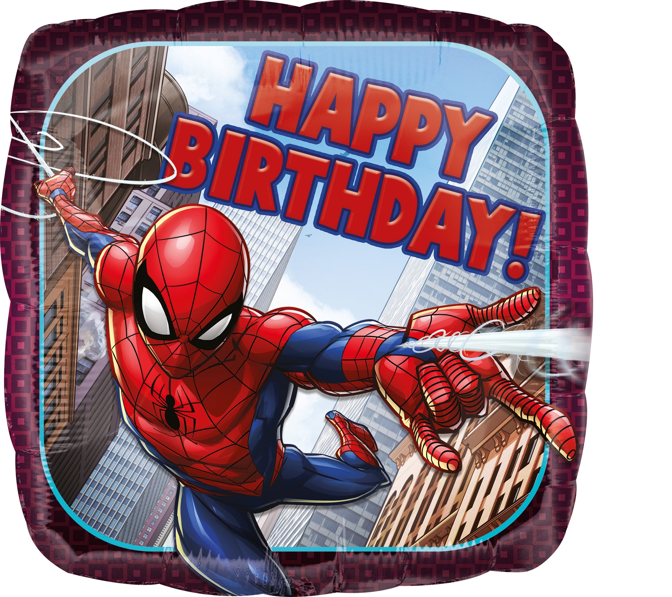 spiderman happy birthday balloon