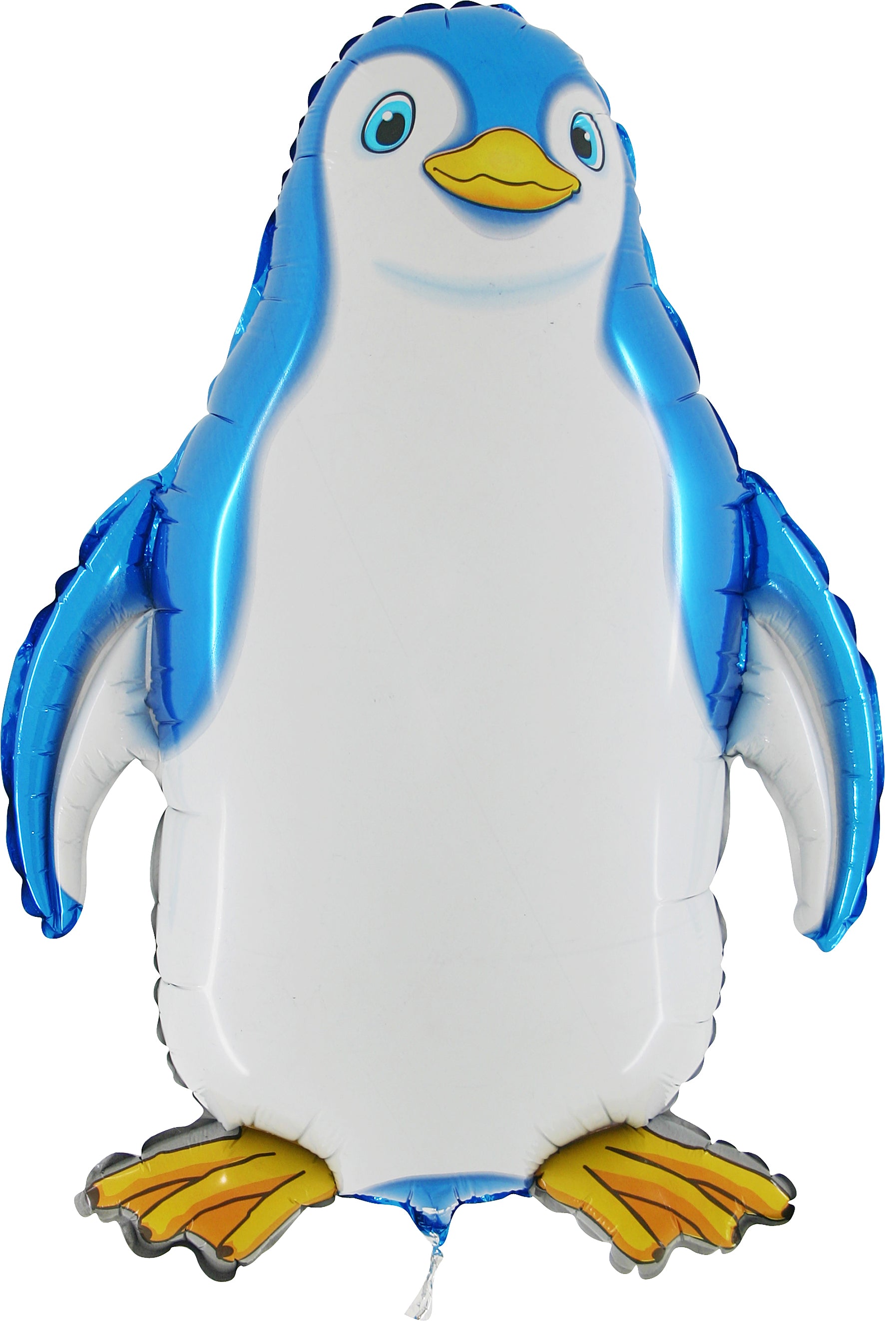 blue penguin shaped balloon