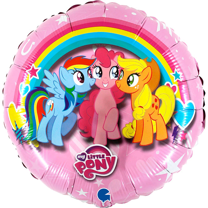 round colorful my little pony balloon