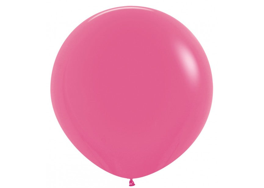 magenta balloon, fuchsia balloon
