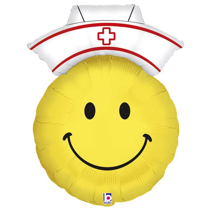 smiley nurse shaped balloon