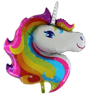 unicorn head shaped balloon