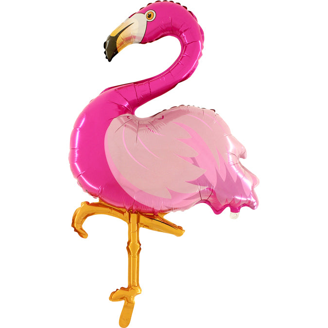 pink flamingo shaped balloon