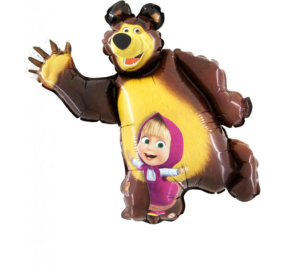 Masha and the bear shaped balloon