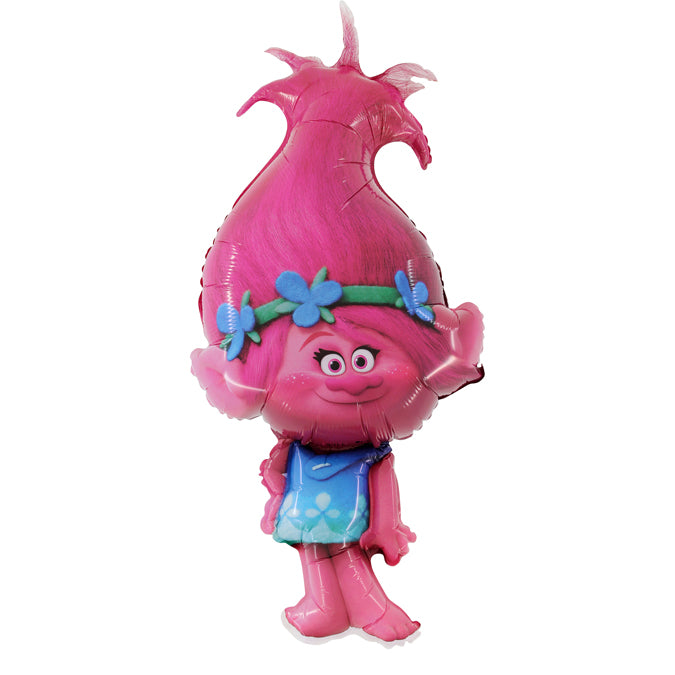 trolls princess poppy shaped balloon
