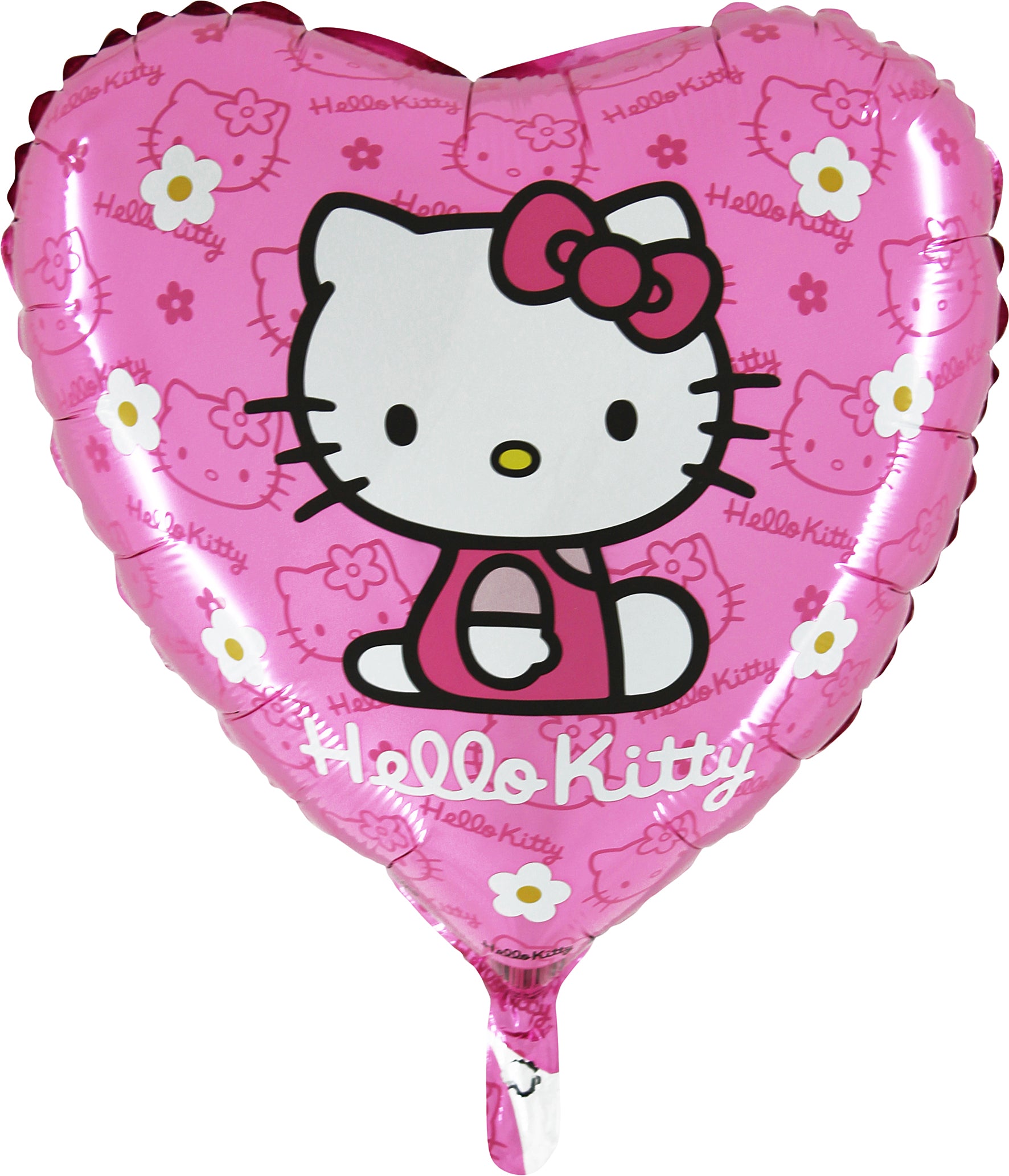 pink heart shaped hello kitty balloon