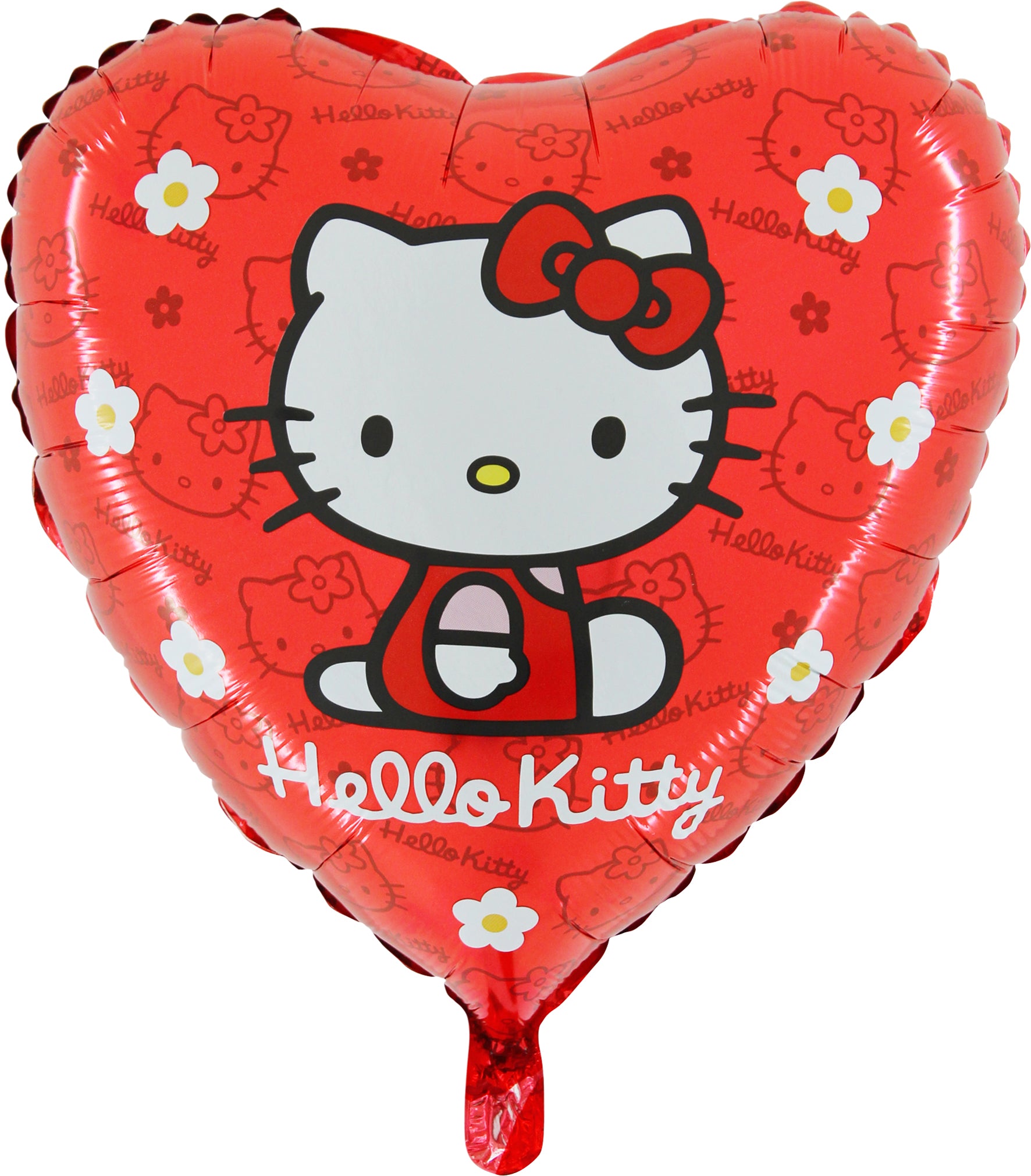 red heart shaped hello kitty balloon