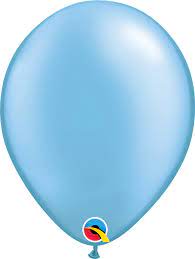 pearl azure blue, pastel blue balloon